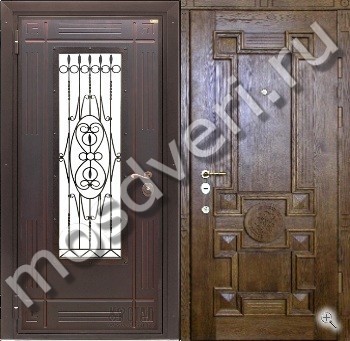 Металлическая дверь в дом с терморазрывом TD-110 - купить от производителя Мосдвери Металлическая дверь в дом с терморазрывом TD-110