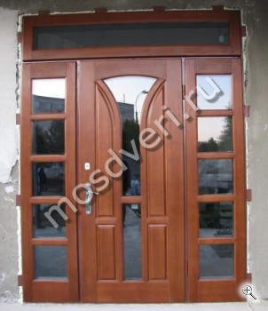 Входная дверь в частный дом из МДФ широкая - купить от производителя Мосдвери Входная дверь в частный дом из МДФ широкая