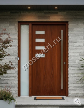 Дизайнерская входная дверь в дом со стеклом - купить от производителя Мосдвери Дизайнерская входная дверь в дом со стеклом