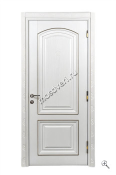 Входная дверь в квартиру белая внутри с узорной дверной коробкой БДД-009 - купить от производителя Мосдвери Входная дверь в квартиру белая внутри с узорной дверной коробкой БДД-009