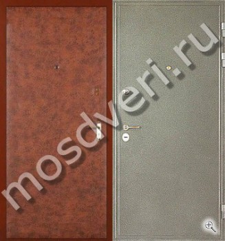 Дверь эконом с отделкой гладкой винилискожей и порошком - купить от производителя Мосдвери Дверь эконом с отделкой гладкой винилискожей и порошком